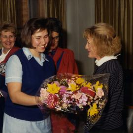 Nursing graduation ceremony, Royal Newcastle Hospital, June Graham on left, Newcastle, NSW [1980]