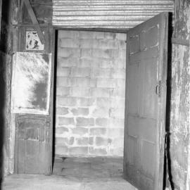 Brick wall, pre-restoration, Aberglasslyn House, Aberglasslyn, NSW, [1977]