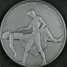 Commorative coin, Newcastle Hospital, Blood for Life, Newcastle, NSW, minted, 1948 