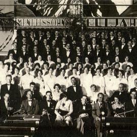 Mendelssohn's Elijah - orchestra and chorus. Place and date unknown