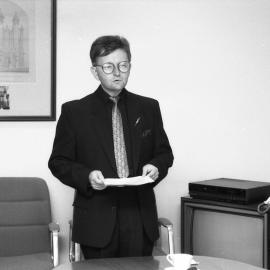 Mr Wayne Sheean (Concert Organiser), Newcastle Conservatorium of Music, the University of Newcastle, Australia - 1992