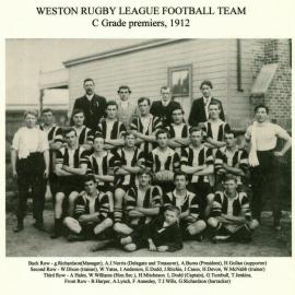 Weston Rugby League Football Club, C Grade Premiers, 1912