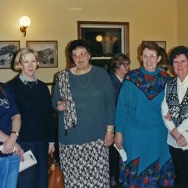 Anne Achott centre, with unidentified hospital staff, Royal Newcastle Hospital, Newcastle, NSW