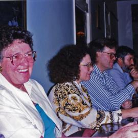 Anne Schott, on left, with unidentified hospital staff, Royal Newcastle Hospital, Newcastle, NSW