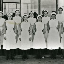 Nurses at preliminary training school, Royal Newcastle Hospital, Newcaste, NSW, 1959