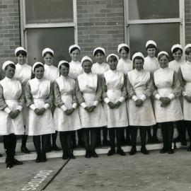 An unidentified group of nurses, [Aslill- Yorke], Royal Newcastle Hospital, Newcastle, NSW