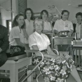 Dr Owen James and unidentified hospital staff, Royal Newcastle Hospital, [1980s]