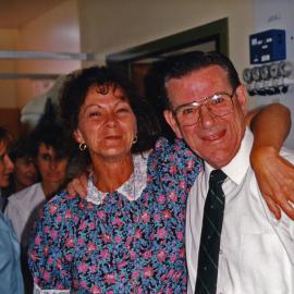 Dr Jack Toohey [with Maureen Monagle, renal dialysis nurse], Royal Newcastle Hospital, Newcastle, NSW