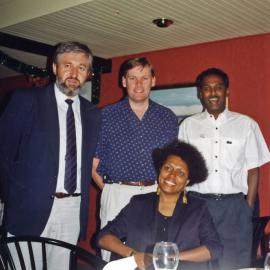 [Dr Gabor Major, Dr David Mathers, Dr Selva Rajaratnam, rheumatologists and] unidentified woman, Royal Newcastle Hospital, Newcastle, NSW