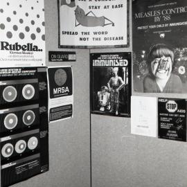 Immunisation and STD awareness display, Royal Newcastle Hospital, Newcastle, NSW, 1987