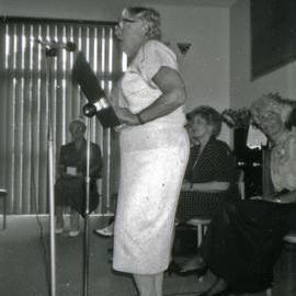 Audrey Armitage launching her book, A Golden Age of Nursing, November 1991