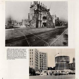 M4881 Two views of Hunter Street, Newcastle, 1897 & 1992.