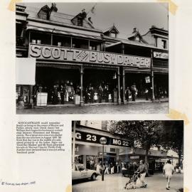 M4873 Two views of Hunter Street, Newcastle, 1897 & 1992.