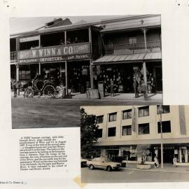 M4872 Two views of Hunter Street, Newcastle, 1897 & 1992.