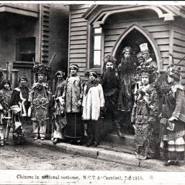 *Chinese in national costume, NCTA, Chinese Presbyterian Church, Devonshire Lane, Newcastle, NSW, 7 June 1915