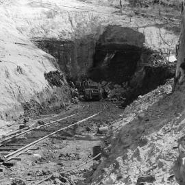 Northern (Rhondda) Colliery - West tunnel - workers at the new face (mid 1960s), by Barry Howard