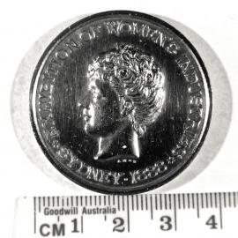 Obverse of medal awarded to Kate Brown, Sydney, NSW, Australia, 1888.