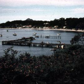 Nelsons Bay,  from the Methodist Church in Church St - opposite Westward-Ho. October 1960