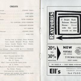 Our Town, Newcastle Teachers' College, NSW, Australia - c. 1961