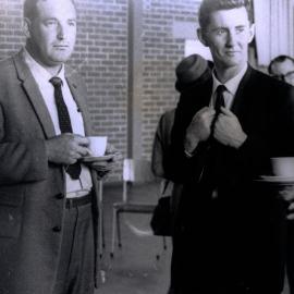 Lecturers - Keith Harmer (left) and John Munro, Newcastle Teachers' College, NSW, Australia - 1964