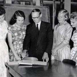 Secondary Students at Practice Teaching, Newcastle Teachers' College, NSW, Australia - 1958