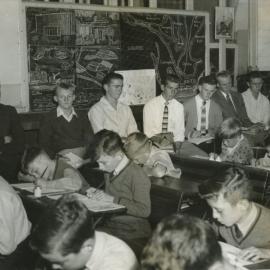 Newcastle Teachers' College Students carry out their practical teaching at a local Demonstration School, Newcastle, Australia - 1957
