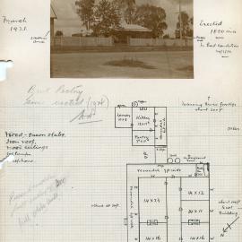 Plan of the Rectory, Wingham, Parish of Wingham (NSW), Australia. March 1921