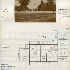 Plan of the Rectory, situated in Stroud, NSW, Australia