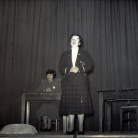 Wagga Inter-Collegiate -  Debating. Photo from  Newcastle Teachers' College Album,  NSW, Australia - 1956