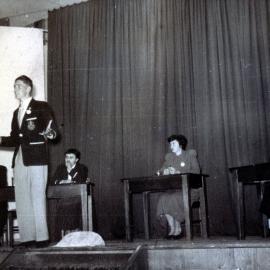 Wagga Inter-Collegiate -  Debating. Photo from  Newcastle Teachers' College Album,  NSW, Australia - 1956