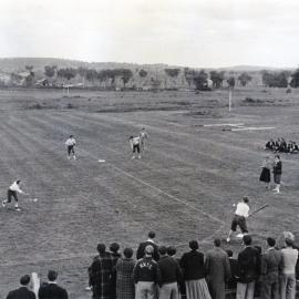 Wagga Inter-Collegiate - Baseball. Photo from  Newcastle Teachers' College Album,  NSW, Australia - 1956