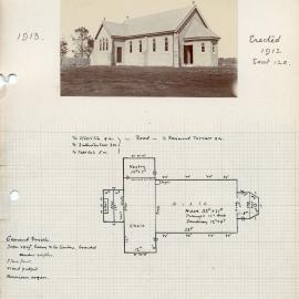 Plan of St. Saviour's Church, situated in Williamtown, NSW, Australia