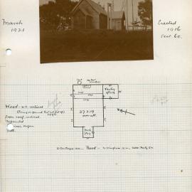 Plan of St. Saviour's Church, situated in Killibakh, NSW, Australia