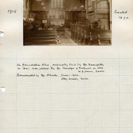 Plan of St. Pauls Church, situated in Stockton, NSW, Australia
