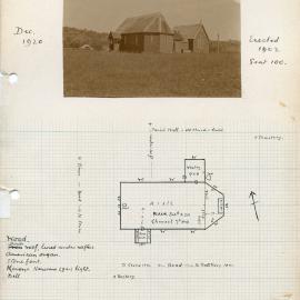 Plan of St. Matthew's Church, situated in Gundy, NSW, Australia