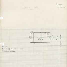 Plan of St. Matthew's Church, situated in Glendon, NSW, Australia