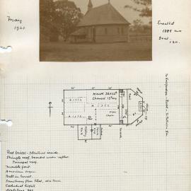 Plan of St. John's Church, Vacy, NSW, Australia