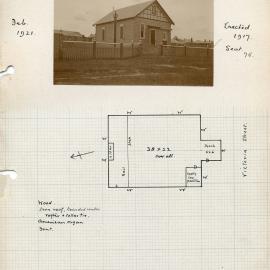 Plan of St. Bannabas Church, situated in East Maitland, NSW, Australia