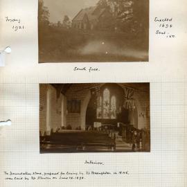 Plan of St. Anne's Church, situated in Gresford, NSW, Australia