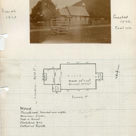 Plan of the Holy Trinity Church, situated in Laurieton, NSW, Australia