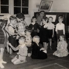 Students during Infants Practice Teaching, Newcastle Teachers' College, Newcastle, Australia - 1954