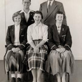 Mr Gillard, Mrs Long and Sports Union Representatives, Newcastle Teachers' College, Australia - 1954
