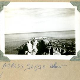 Across gorge at Anna Bay, NSW, c. 1940s