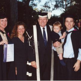 [Jane Susan Gray] with Natalie Downing, Vice-Chancellor. Professor Roger Holmes, and David Donnelly, the University of Newcastle, Australia - May, 2000