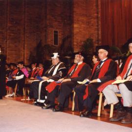 Deputy Chancellor Trevor Waring addresses the Graduation Ceremony, the University of Newcastle, Australia - May,  2000