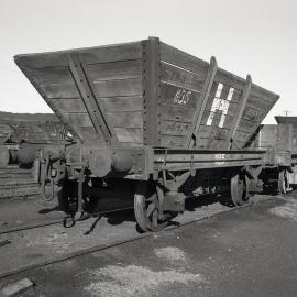 H 1185 last wagon to come down mainline at Hexham, Richmond Vale Railway
