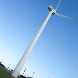 Wind turbine, Kooragang Island, NSW, 8 November 2010