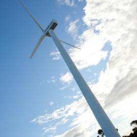 Wind turbine, Kooragang Island, NSW, 8 November 2010
