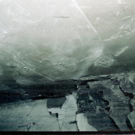Prehistoric footprints in roof of Wallarah Colliery, Catherine Hill Bay, NSW, May 1979