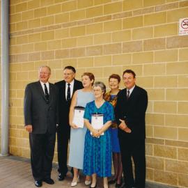 Unidentified people and Barry McKnight at the Vice Chancellor's Awards [n.d.].